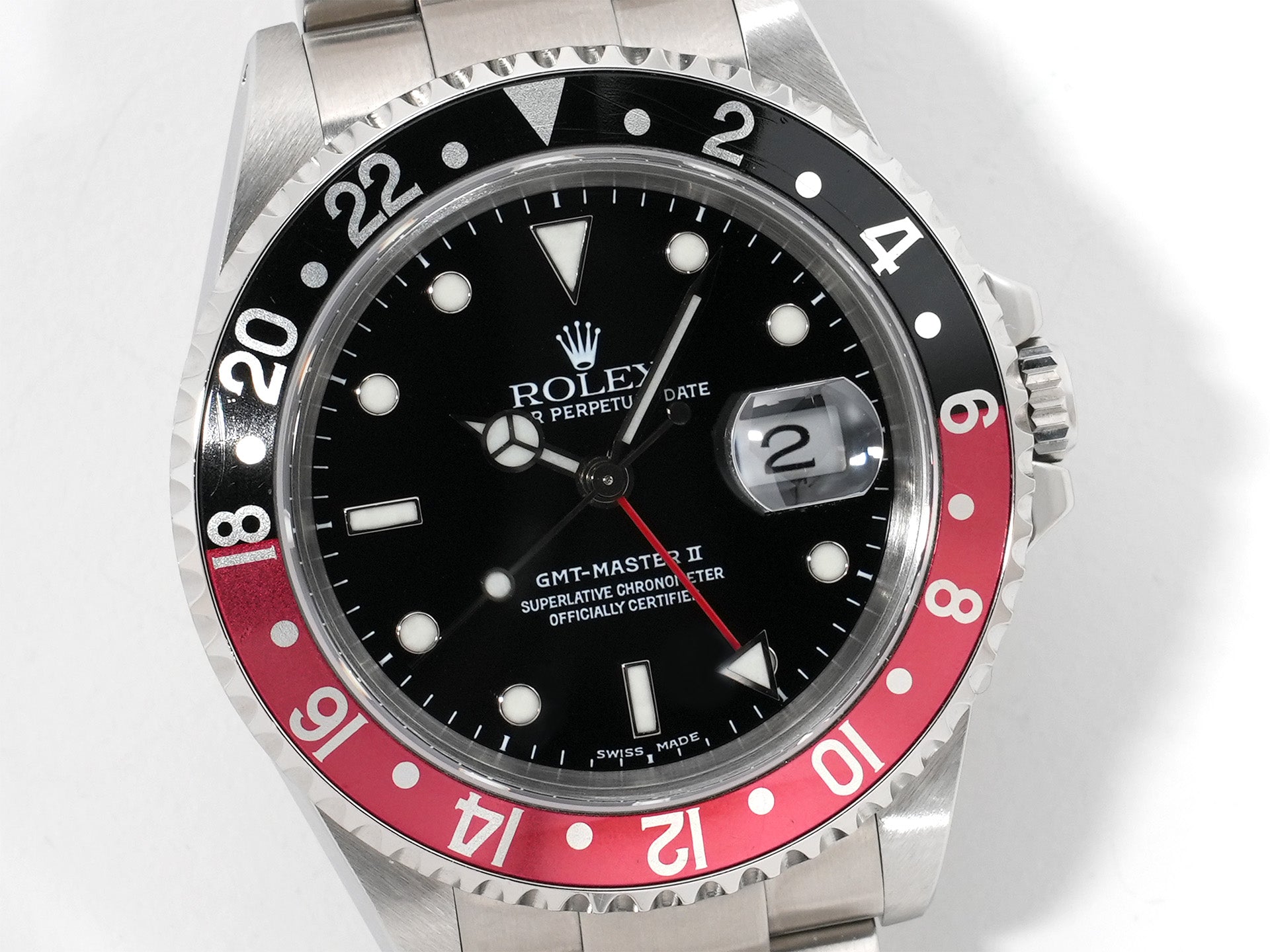 ロレックス GMTマスターII Ref.16710 ステンレススチール ブラック文字盤 オイスターブレスレット 美中古 82x258r5