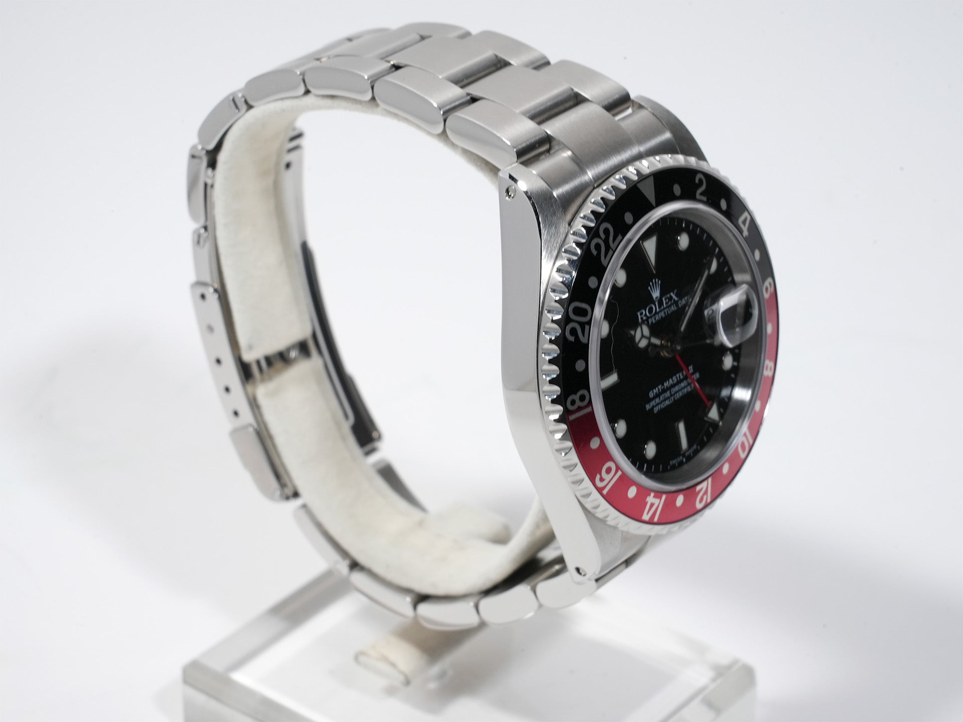 ロレックス GMTマスターII Ref.16710 ステンレススチール ブラック文字盤 オイスターブレスレット 美中古 82x258r5