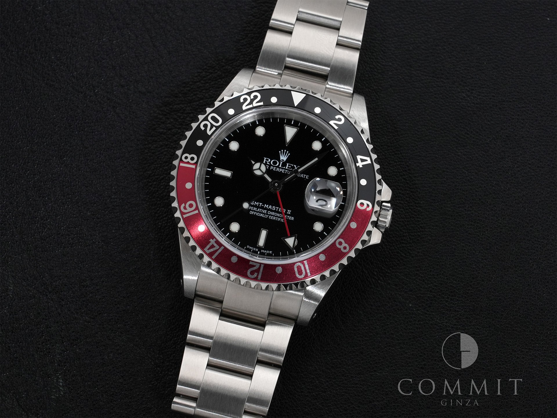 ロレックス GMTマスターII Ref.16710 ステンレススチール ブラック文字盤 オイスターブレスレット 美中古 82x258r5