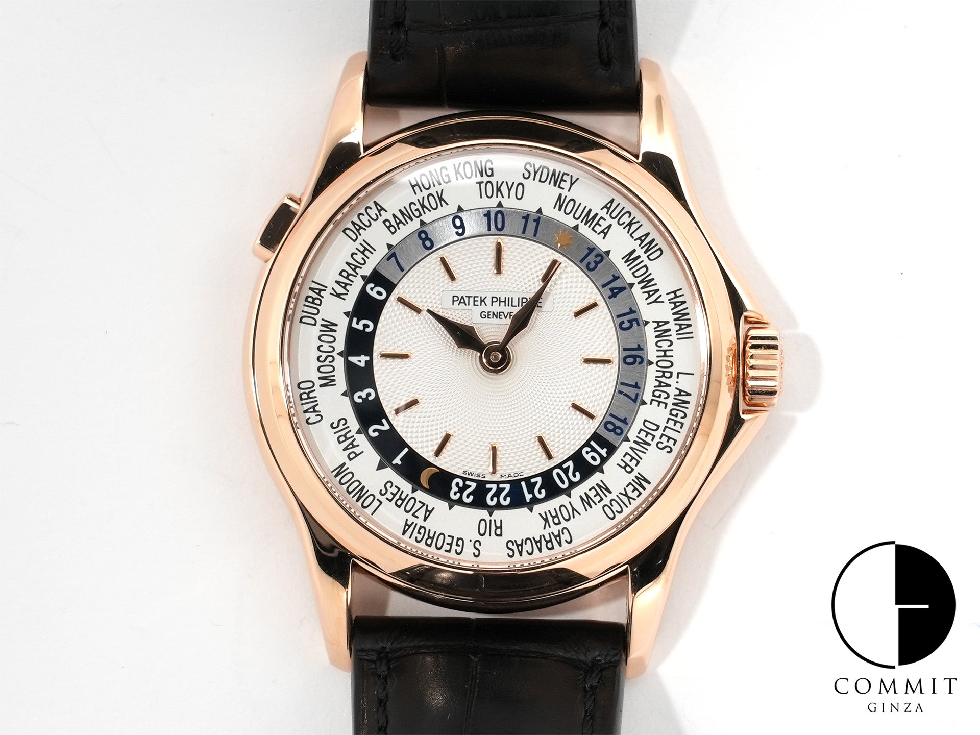 パテックフィリップ コンプリケーション ワールドタイム Ref.5110R-001 ローズゴールド シルバー文字盤 中古 zoiiwuyg