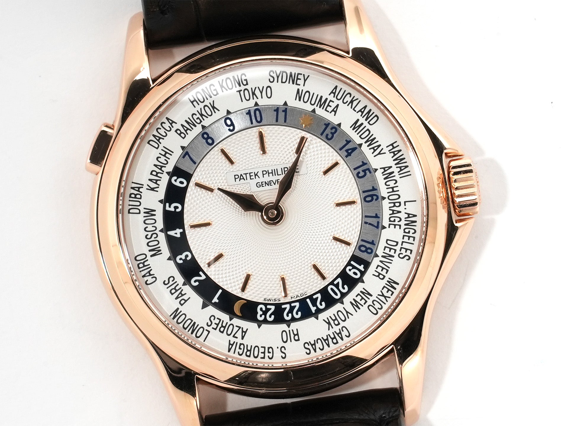 パテックフィリップ コンプリケーション ワールドタイム Ref.5110R-001 ローズゴールド シルバー文字盤 中古 zoiiwuyg