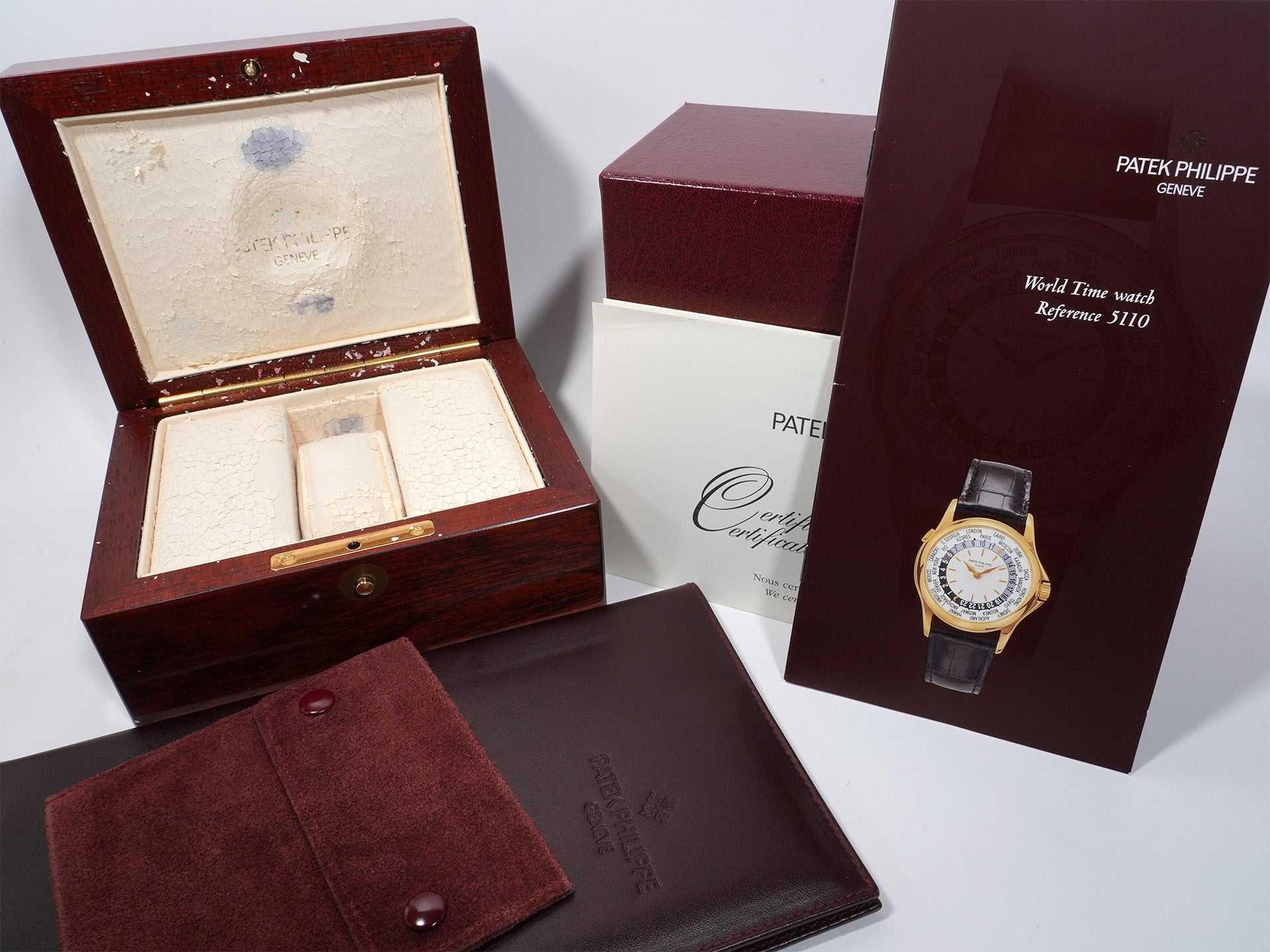 パテックフィリップ コンプリケーション ワールドタイム Ref.5110R-001 ローズゴールド シルバー文字盤 中古 zoiiwuyg