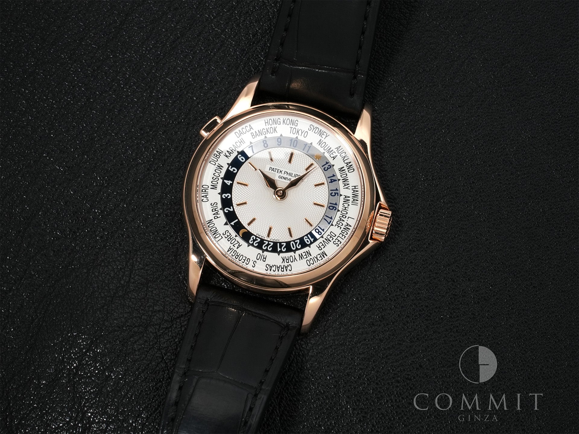パテックフィリップ コンプリケーション ワールドタイム Ref.5110R-001 ローズゴールド シルバー文字盤 中古 zoiiwuyg