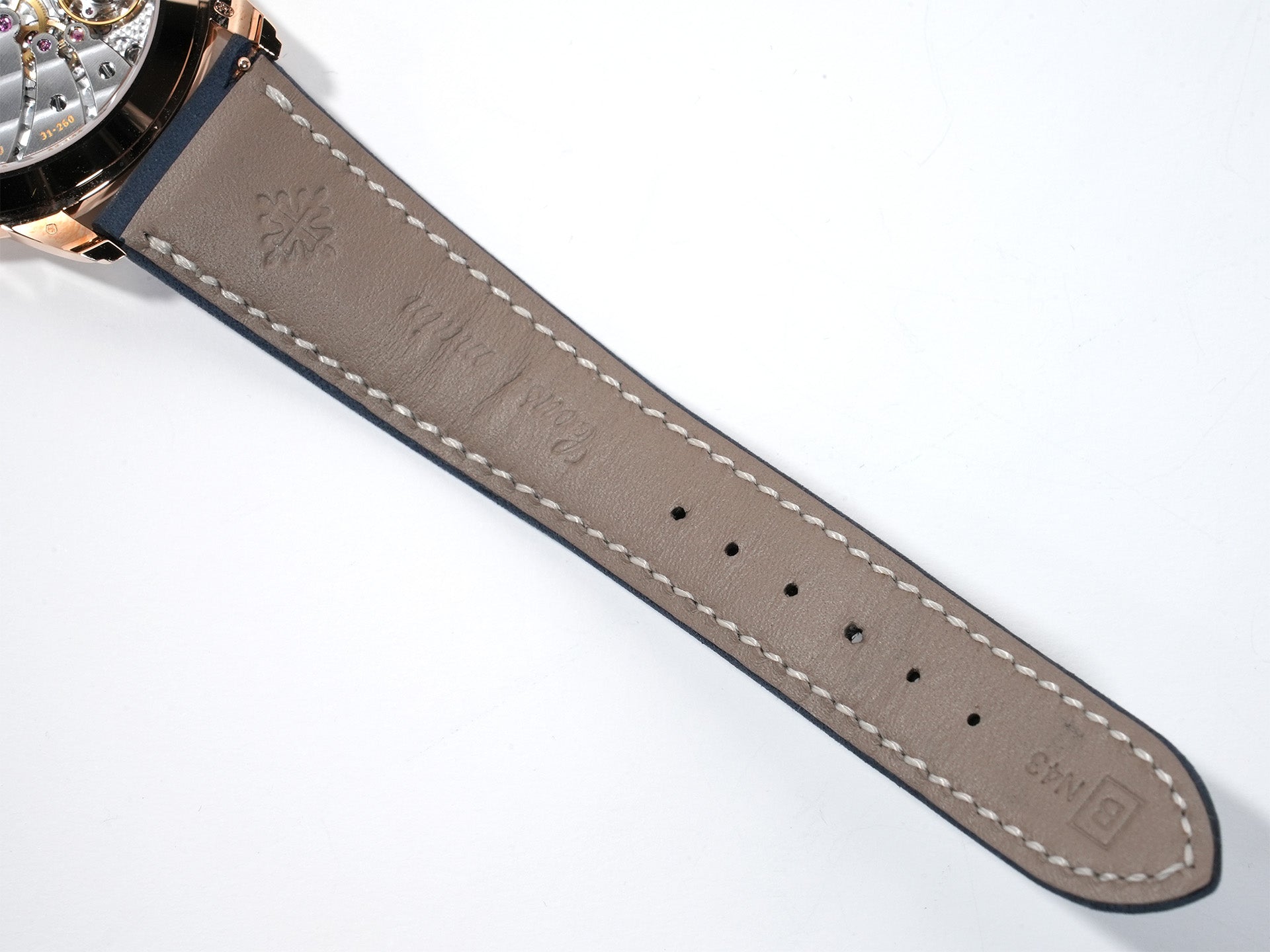 パテックフィリップ カラトラバ トラベルタイム Ref.5224R-001 ローズゴールド ブルー文字盤 未使用 39pix58e