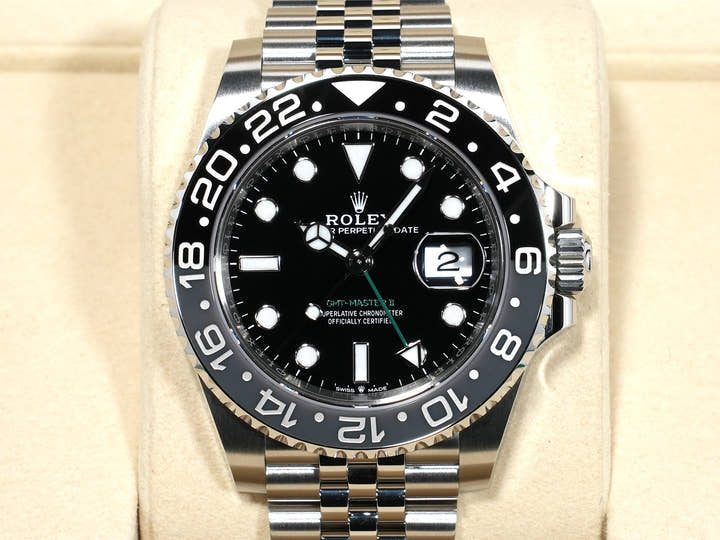 ロレックス GMTマスターII Ref.126710GRNR ステンレススチール ブラック文字盤 ジュビリーブレスレット 未使用 i9avfhrm