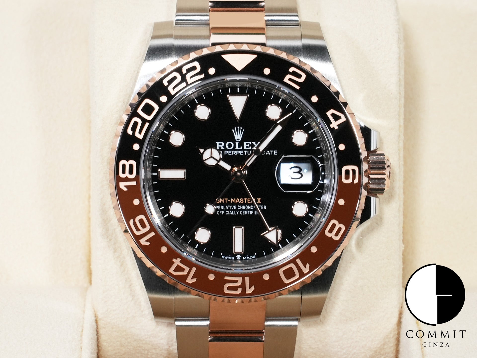 ロレックス GMTマスターII Ref.126711CHNR ステンレススチール/エバーローズゴールド ブラック文字盤 オイスターブレスレット 未使用 mue5xhsn