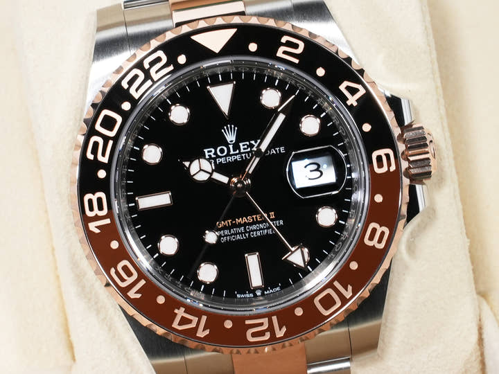 ロレックス GMTマスターII Ref.126711CHNR ステンレススチール/エバーローズゴールド ブラック文字盤 オイスターブレスレット 未使用 mue5xhsn