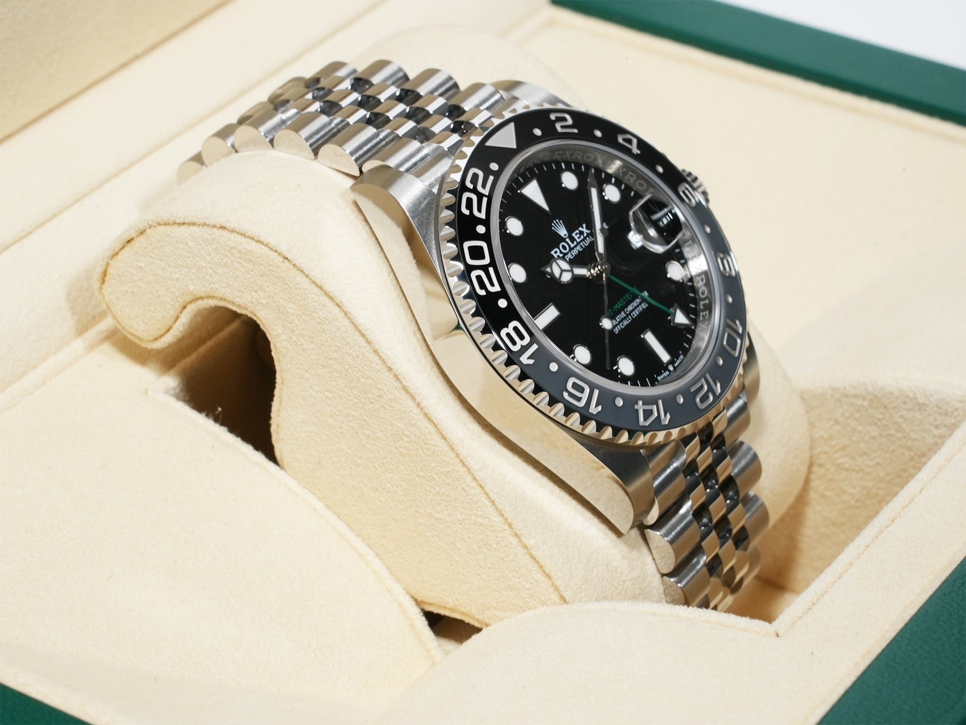 ロレックス GMTマスターII Ref.126710GRNR ステンレススチール ブラック文字盤 ジュビリーブレスレット 未使用 ky9aofcr