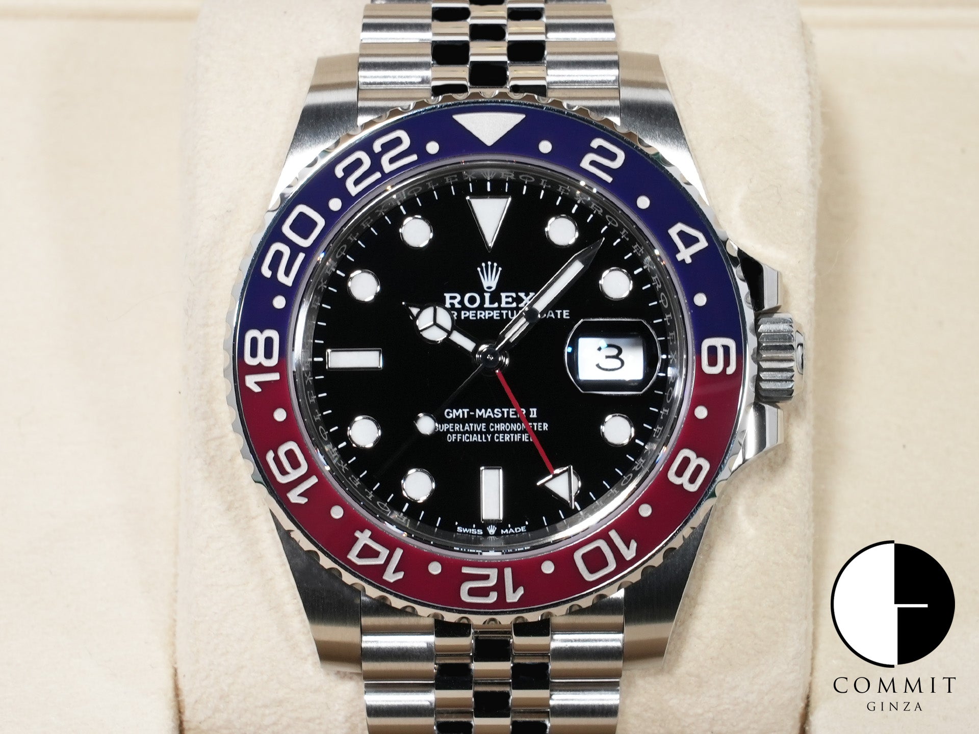 ロレックス GMTマスターII Ref.126710BLRO ステンレススチール ブラック文字盤 ジュビリーブレスレット 美中古 px2bgn3m
