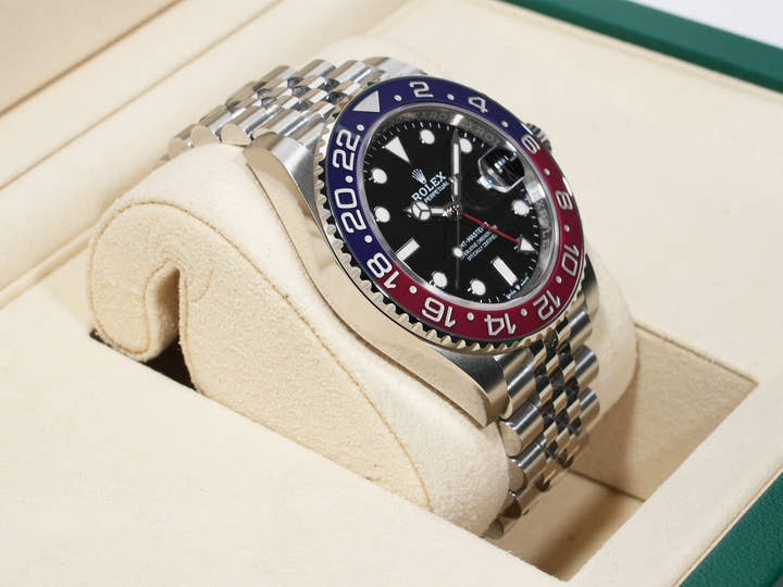 ロレックス GMTマスターII Ref.126710BLRO ステンレススチール ブラック文字盤 ジュビリーブレスレット 美中古 px2bgn3m