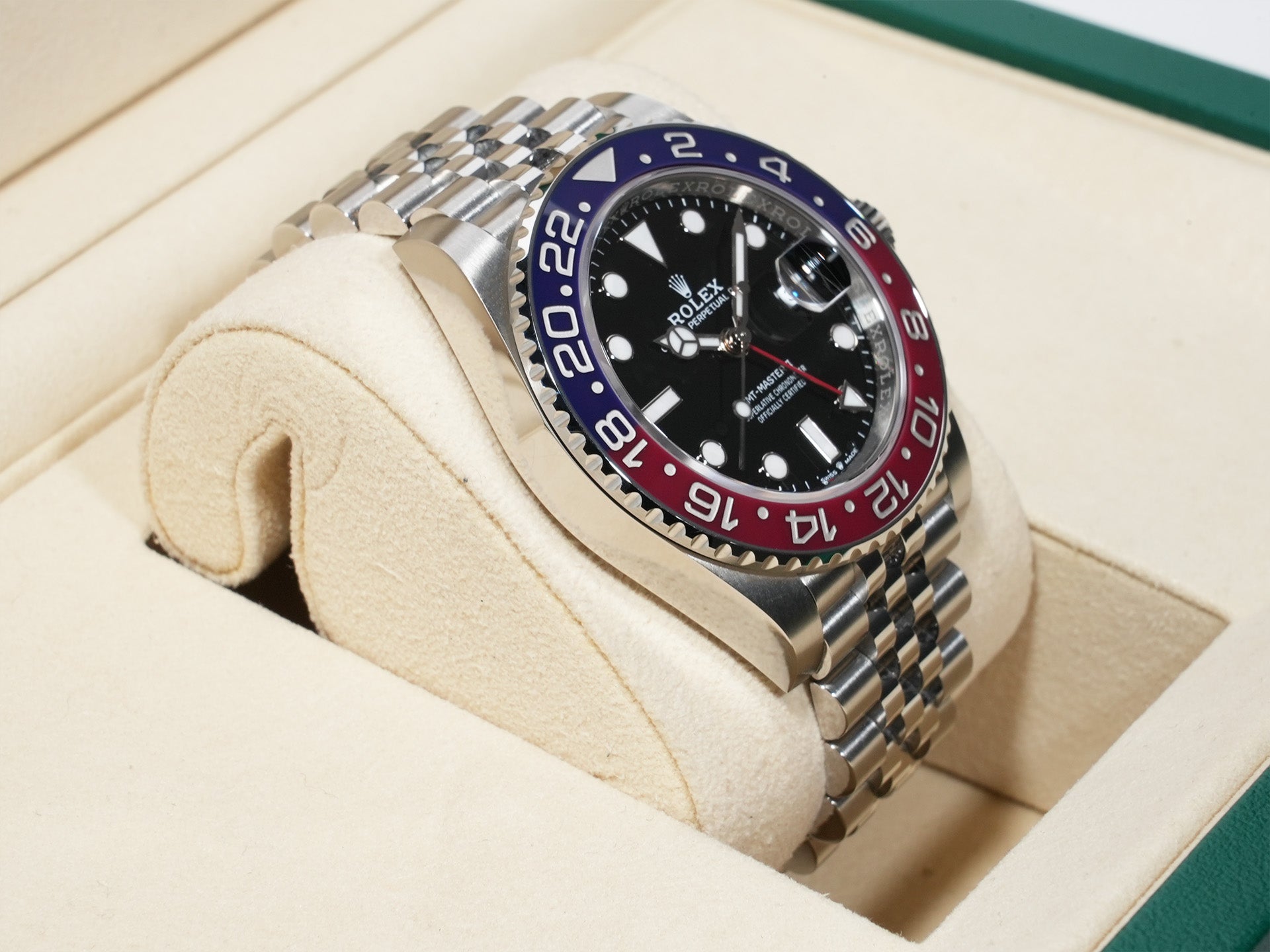 ロレックス GMTマスターII Ref.126710BLRO ステンレススチール ブラック文字盤 ジュビリーブレスレット 美中古 px2bgn3m