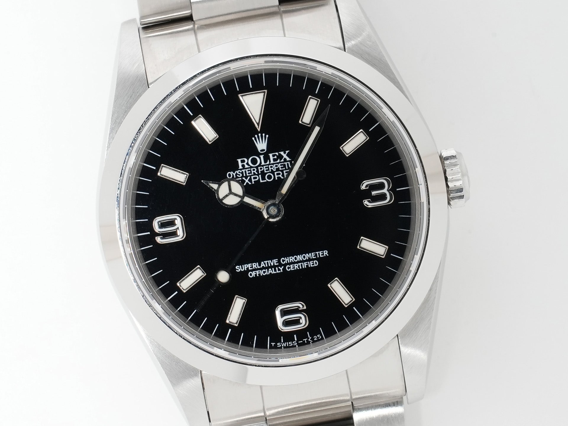 ロレックス エクスプローラーI Ref.14270 ステンレススチール ブラック文字盤 オイスターブレスレット 美中古 t8wafxg5