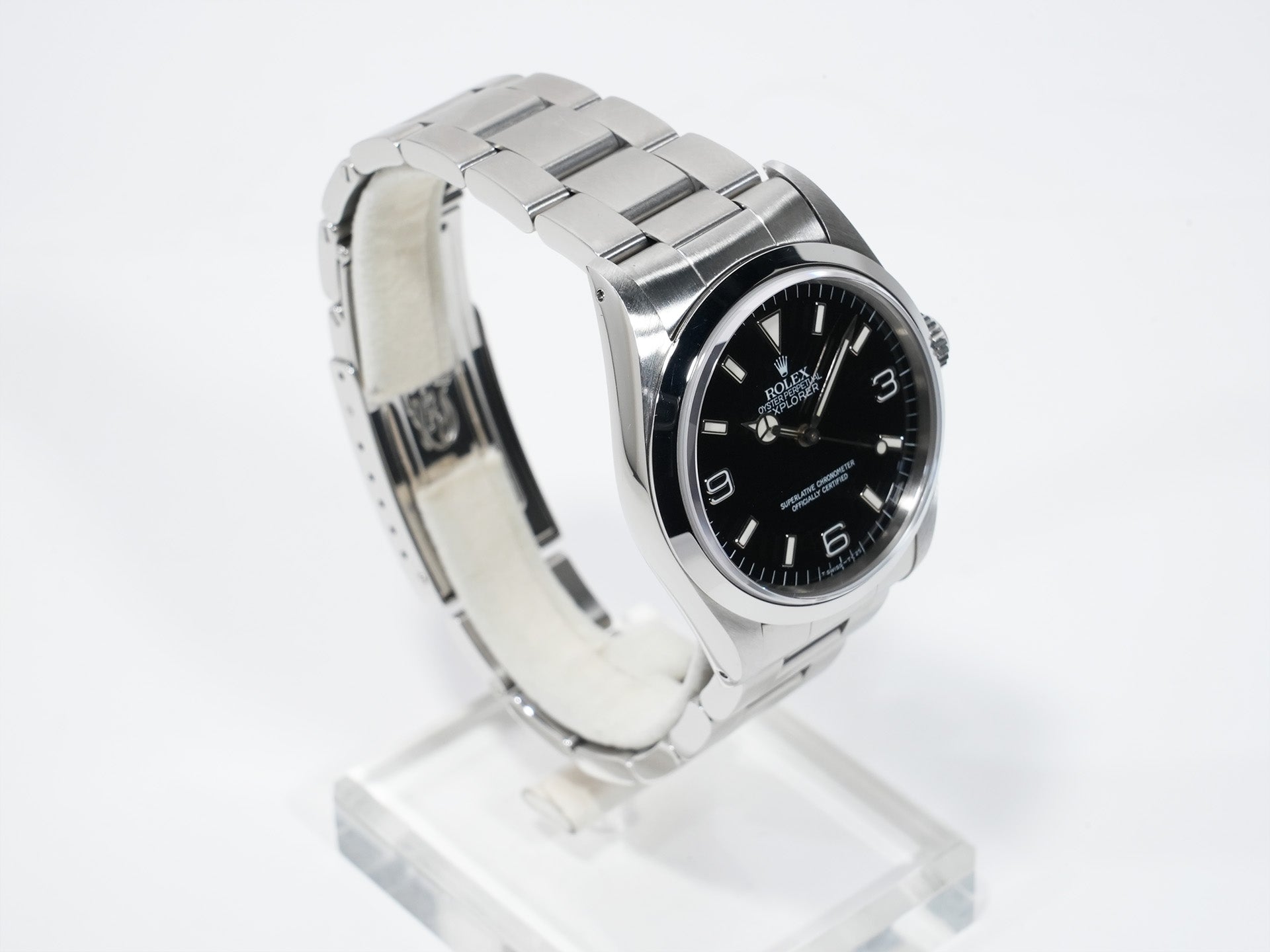 ロレックス エクスプローラーI Ref.14270 ステンレススチール ブラック文字盤 オイスターブレスレット 美中古 t8wafxg5