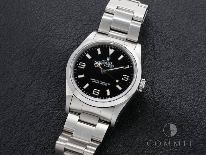 ロレックス エクスプローラーI Ref.14270 ステンレススチール ブラック文字盤 オイスターブレスレット 美中古 t8wafxg5