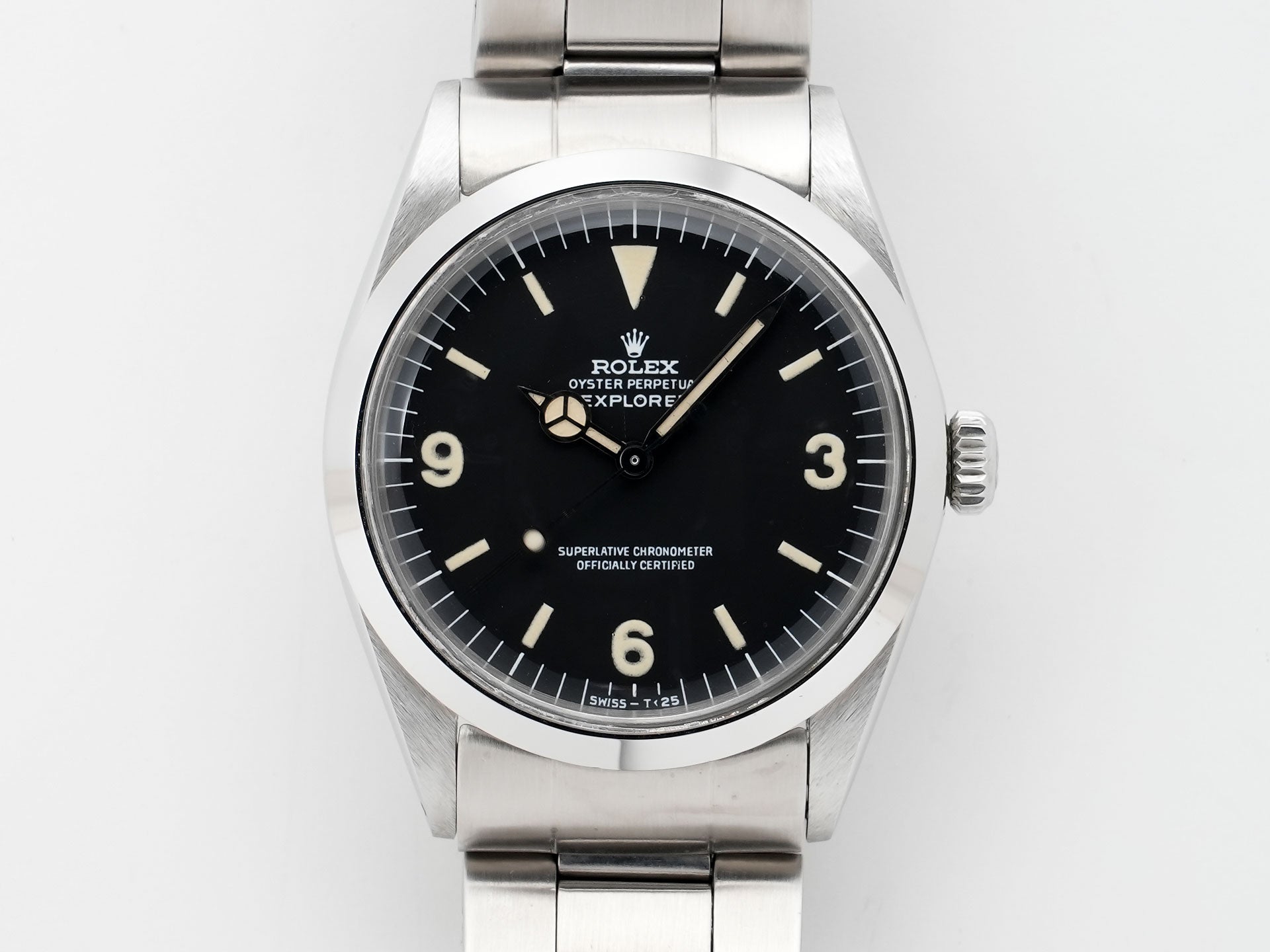 ロレックス エクスプローラーI Ref.1016 ステンレススチール ブラック文字盤 中古 d8yvbse5