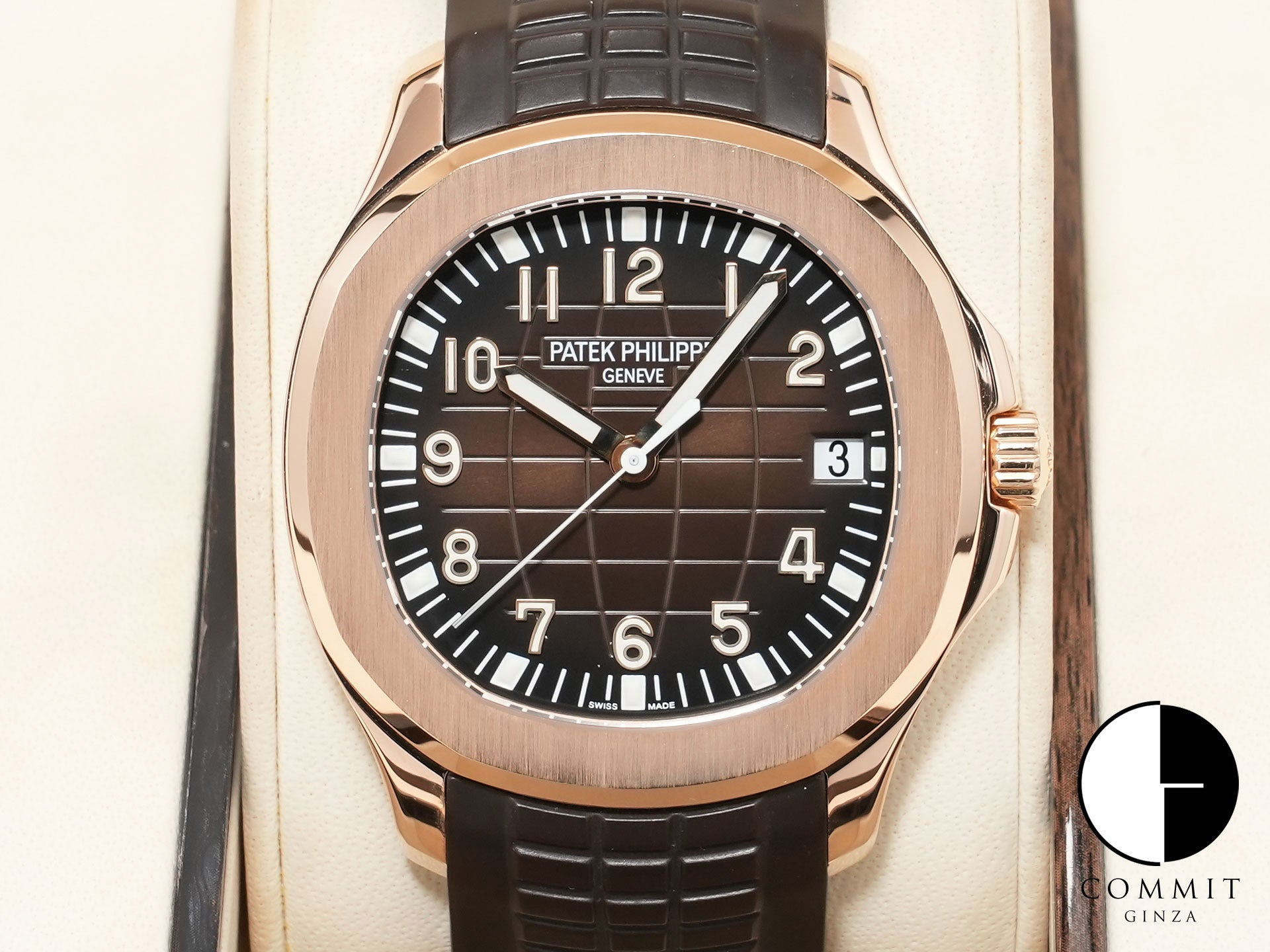 パテックフィリップ アクアノート Ref.5167R-001 ローズゴールド ブラウン文字盤 中古 og3wzrd5