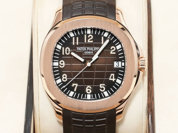 Patek Philippe Aquanaut Ref. 5167R-001 Rose Gold Brown Dial Pre-owned og3wzrd5