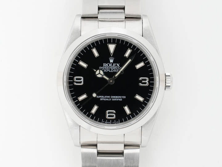 ロレックス エクスプローラーI Ref.14270 ステンレススチール ブラック文字盤 オイスターブレスレット 中古 whw364kp