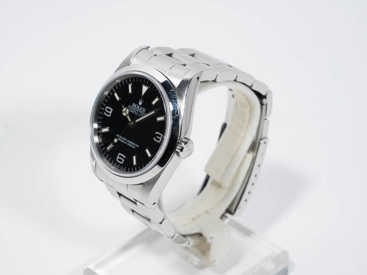 ロレックス エクスプローラーI Ref.14270 ステンレススチール ブラック文字盤 オイスターブレスレット 中古 whw364kp