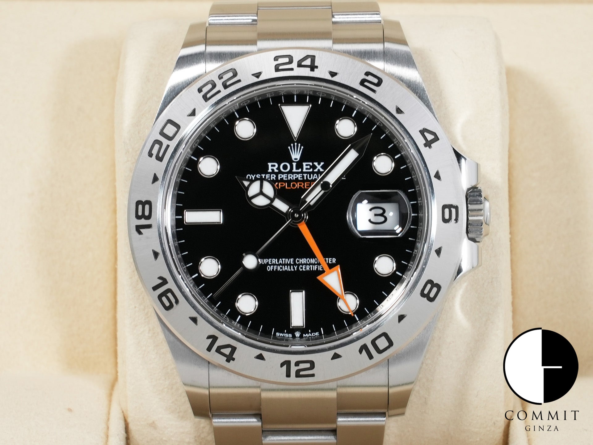 ロレックス エクスプローラーII Ref.226570 ステンレススチール ブラック文字盤 オイスターブレスレット 中古 iy7wfykm