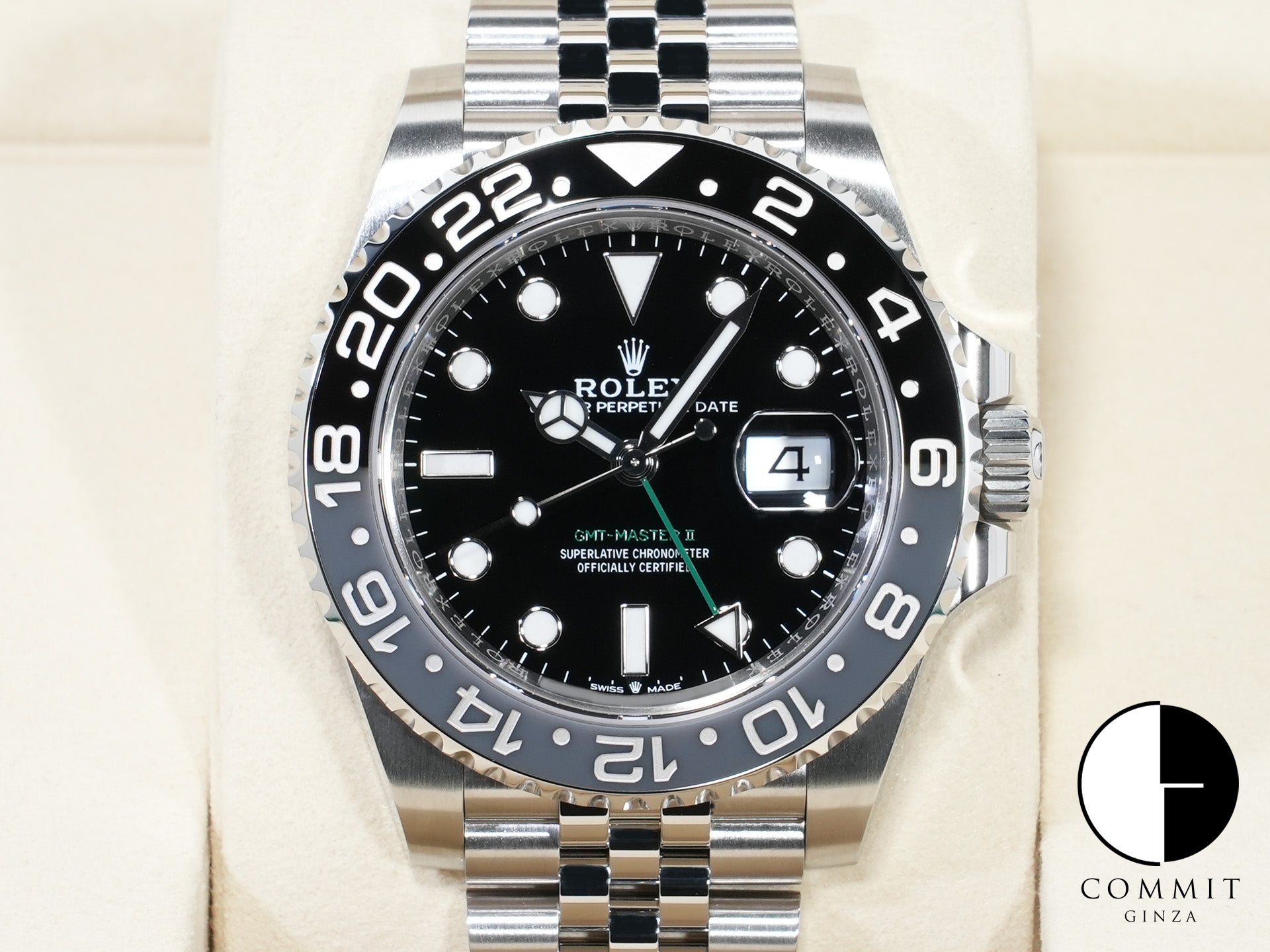 ロレックス GMTマスターII Ref.126710GRNR ステンレススチール ブラック文字盤 ジュビリーブレスレット 未使用 m5a8gya7