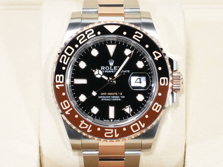 ロレックス GMTマスターII Ref.126711CHNR ステンレススチール/エバーローズゴールド ブラック文字盤 オイスターブレスレット 未使用 x8thfxvc
