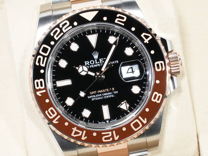 ロレックス GMTマスターII Ref.126711CHNR ステンレススチール/エバーローズゴールド ブラック文字盤 オイスターブレスレット 未使用 x8thfxvc