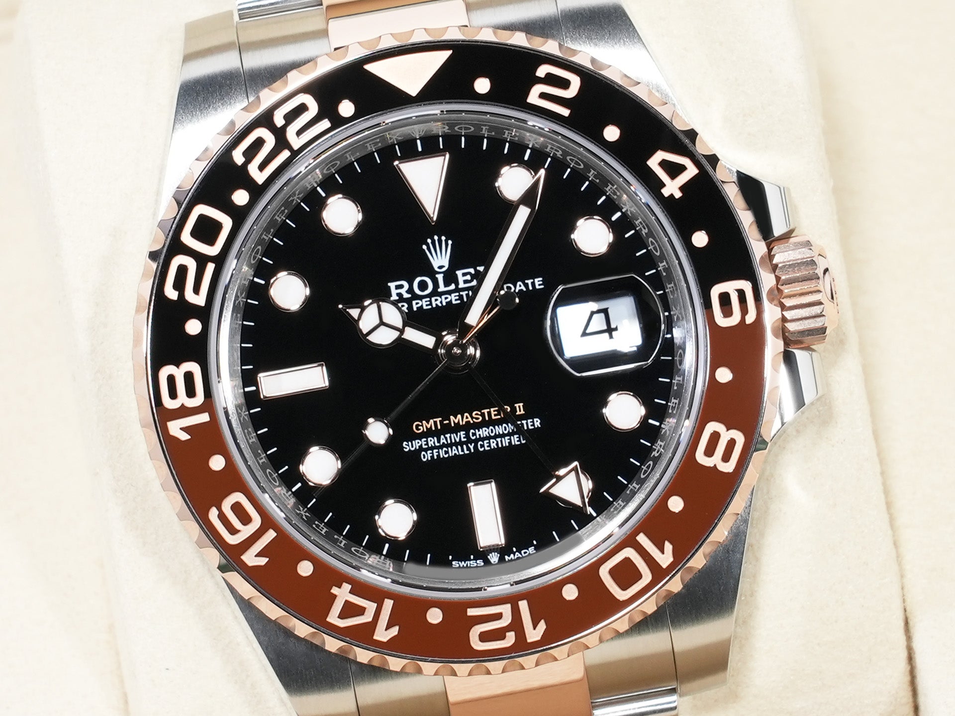 ロレックス GMTマスターII Ref.126711CHNR ステンレススチール/エバーローズゴールド ブラック文字盤 オイスターブレスレット 未使用 x8thfxvc