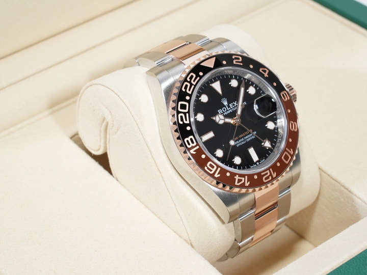 ロレックス GMTマスターII Ref.126711CHNR ステンレススチール/エバーローズゴールド ブラック文字盤 オイスターブレスレット 未使用 x8thfxvc