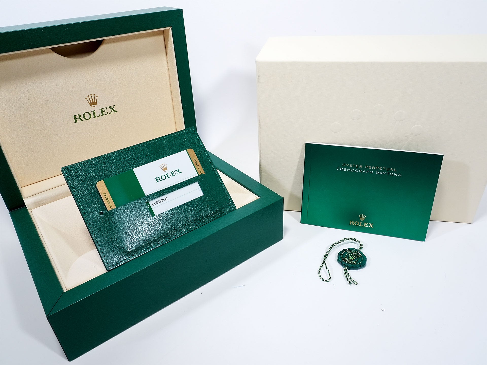 Rolex Daytona Ref. 116518LN Yellow Gold Black and Champagne Dial Excellent Condition 99yf3cd2