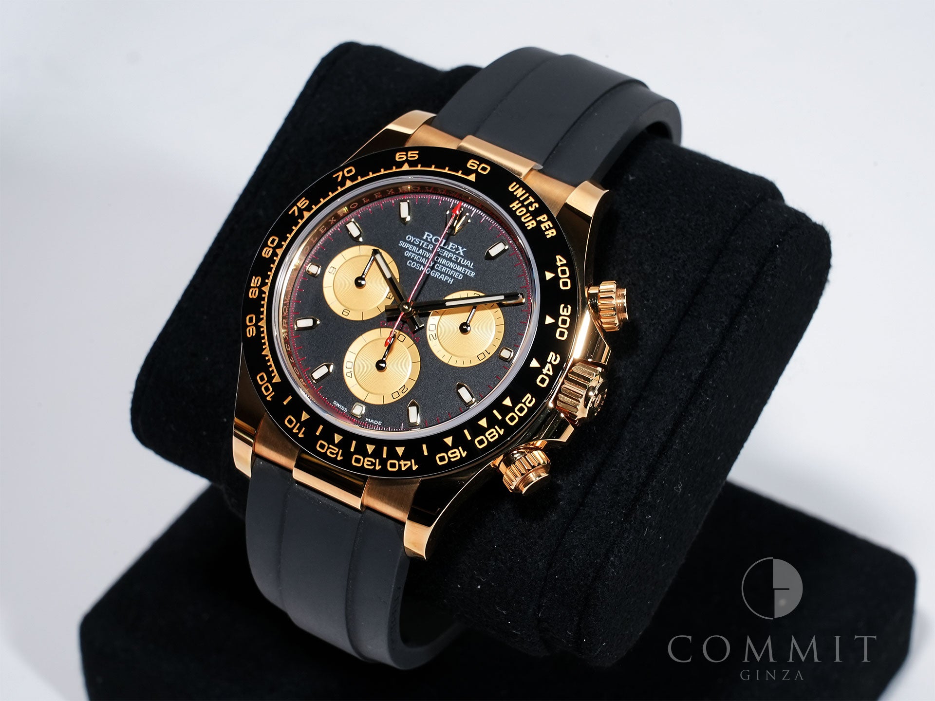 Rolex Daytona Ref. 116518LN Yellow Gold Black and Champagne Dial Excellent Condition 99yf3cd2