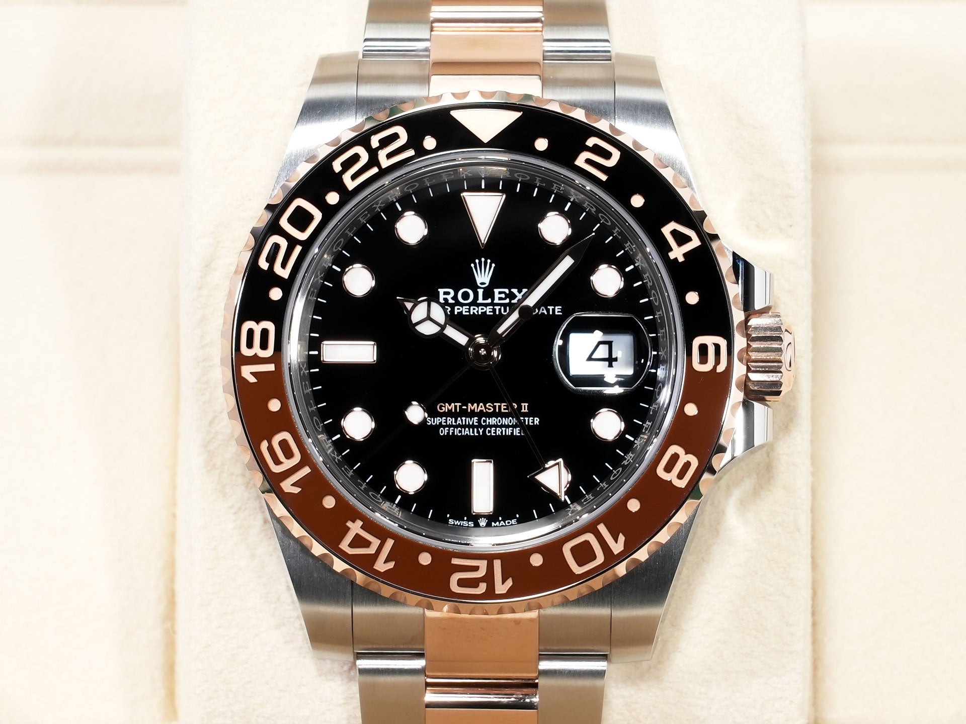 ロレックス GMTマスターII Ref.126711CHNR ステンレススチール/エバーローズゴールド ブラック文字盤 オイスターブレスレット 美品 jmxhvszx