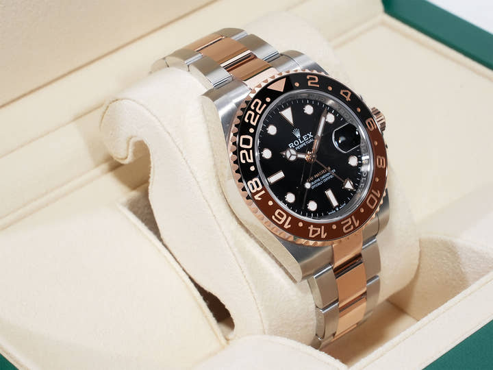 ロレックス GMTマスターII Ref.126711CHNR ステンレススチール/エバーローズゴールド ブラック文字盤 オイスターブレスレット 美品 jmxhvszx