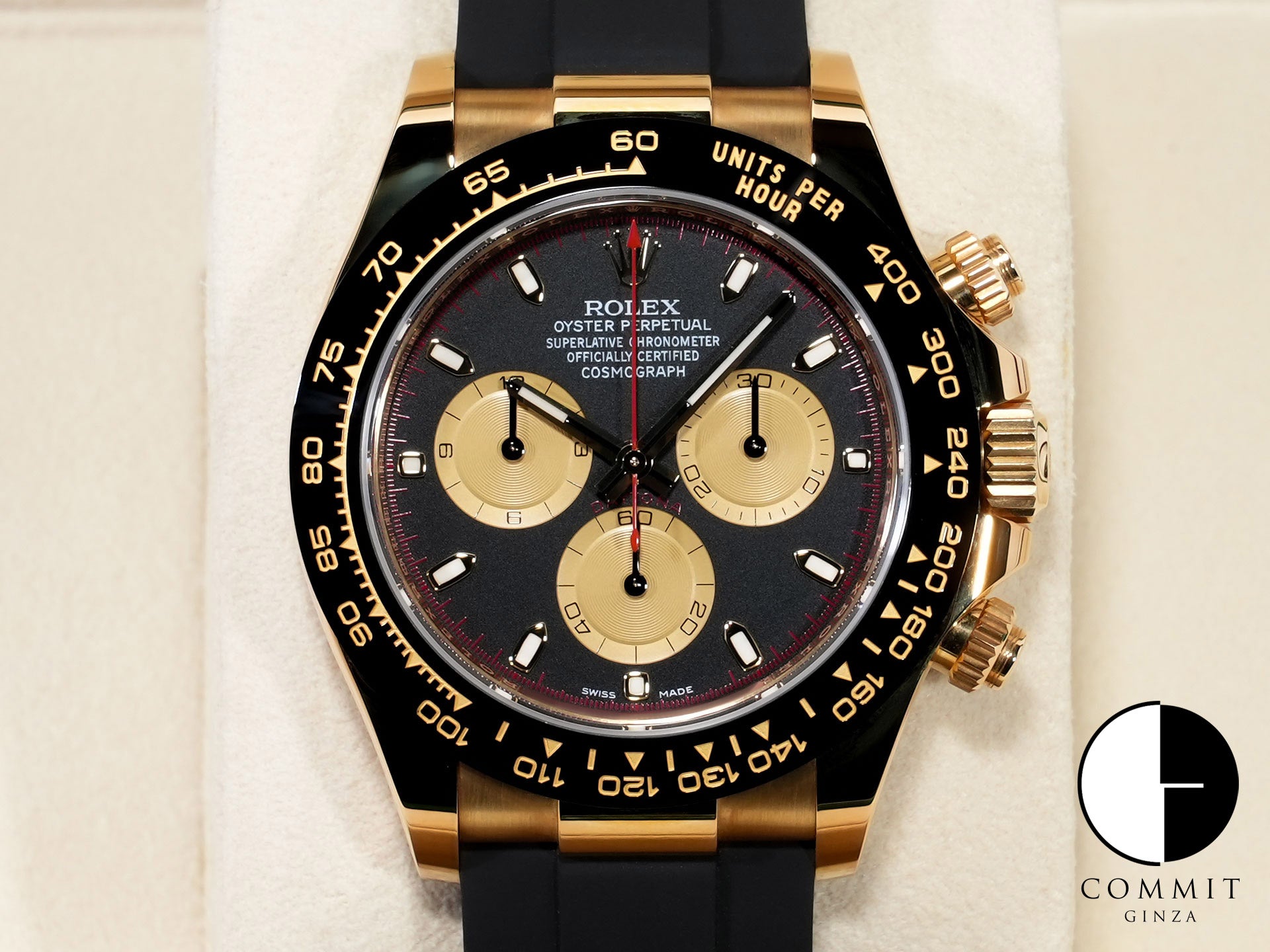 ロレックス デイトナ Ref.116518LN イエローゴールド ブラックxシャンパン文字盤 美品 kgdihudi