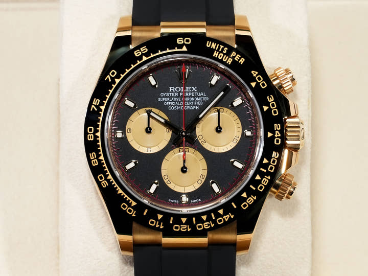 ロレックス デイトナ Ref.116518LN イエローゴールド ブラックxシャンパン文字盤 美品 kgdihudi