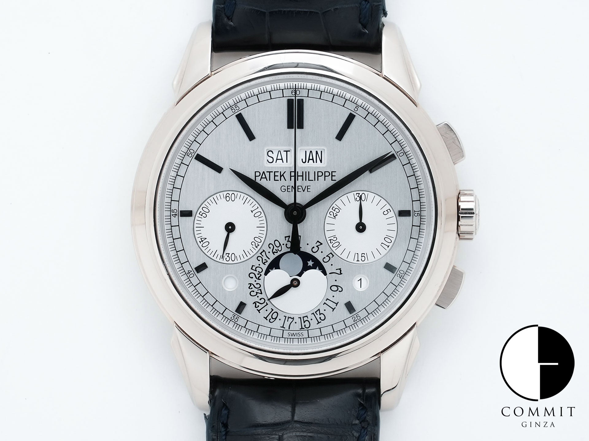 パテックフィリップ パーペチュアルカレンダー クロノグラフ Ref.5270G-001 ホワイトゴールド シルバー文字盤 中古 yq9nd4ks