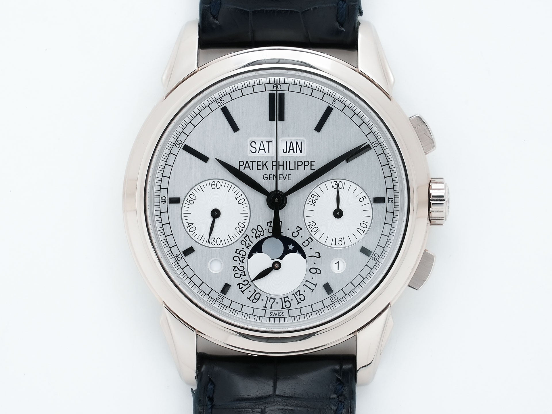 パテックフィリップ パーペチュアルカレンダー クロノグラフ Ref.5270G-001 ホワイトゴールド シルバー文字盤 中古 yq9nd4ks