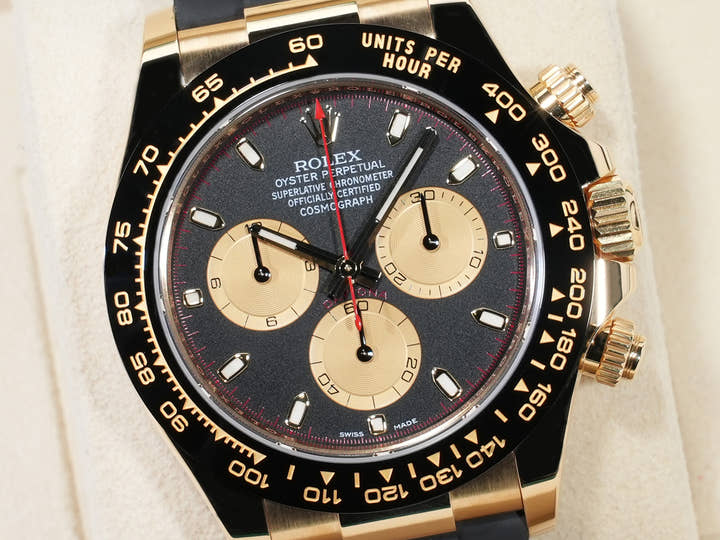 ロレックス デイトナ Ref.116518LN イエローゴールド ブラックxシャンパン文字盤 美中古 2noprkqi