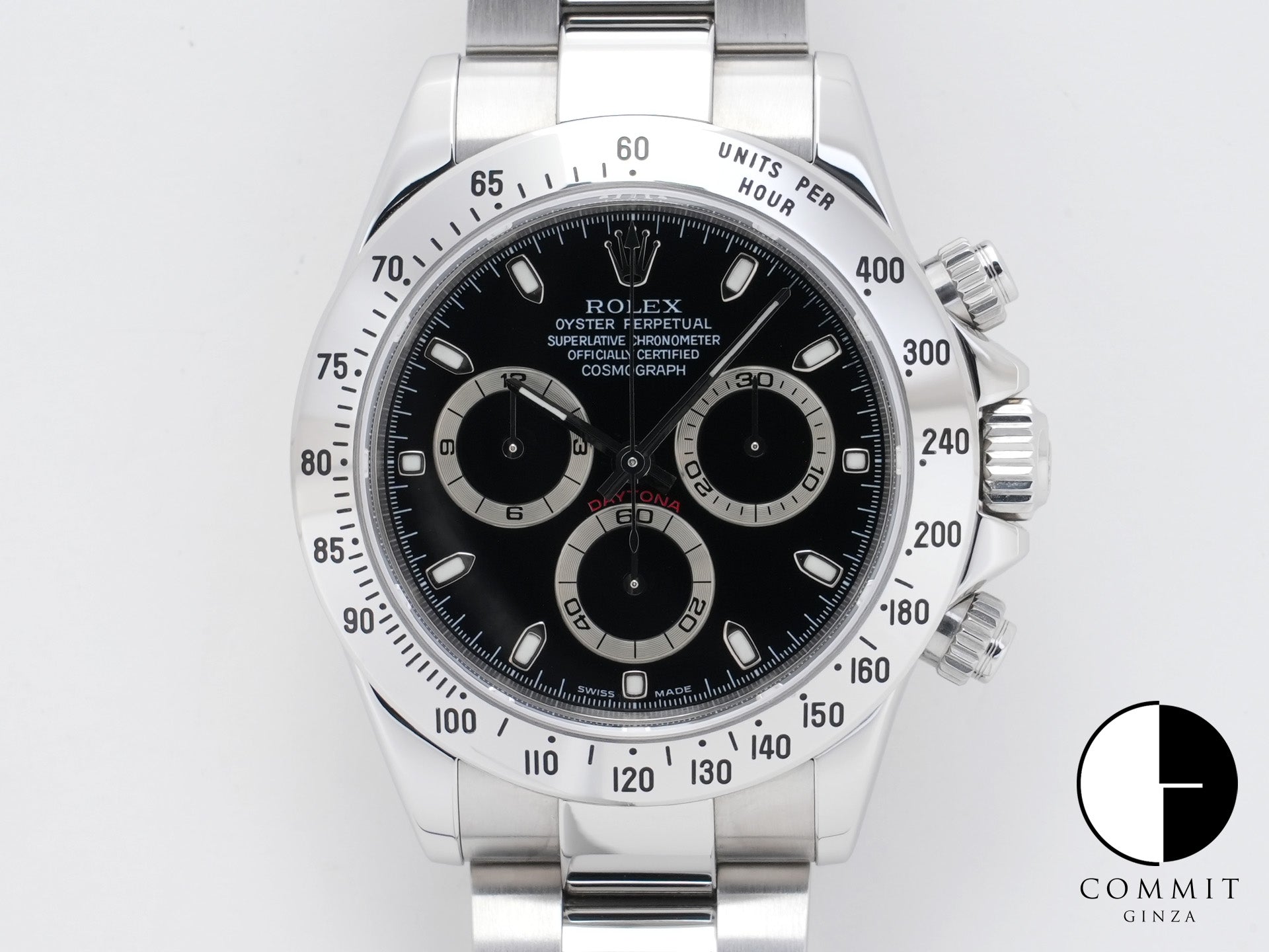 ロレックス デイトナ Ref.116520 ステンレススチール ブラック文字盤 美中古 s8h88rqs