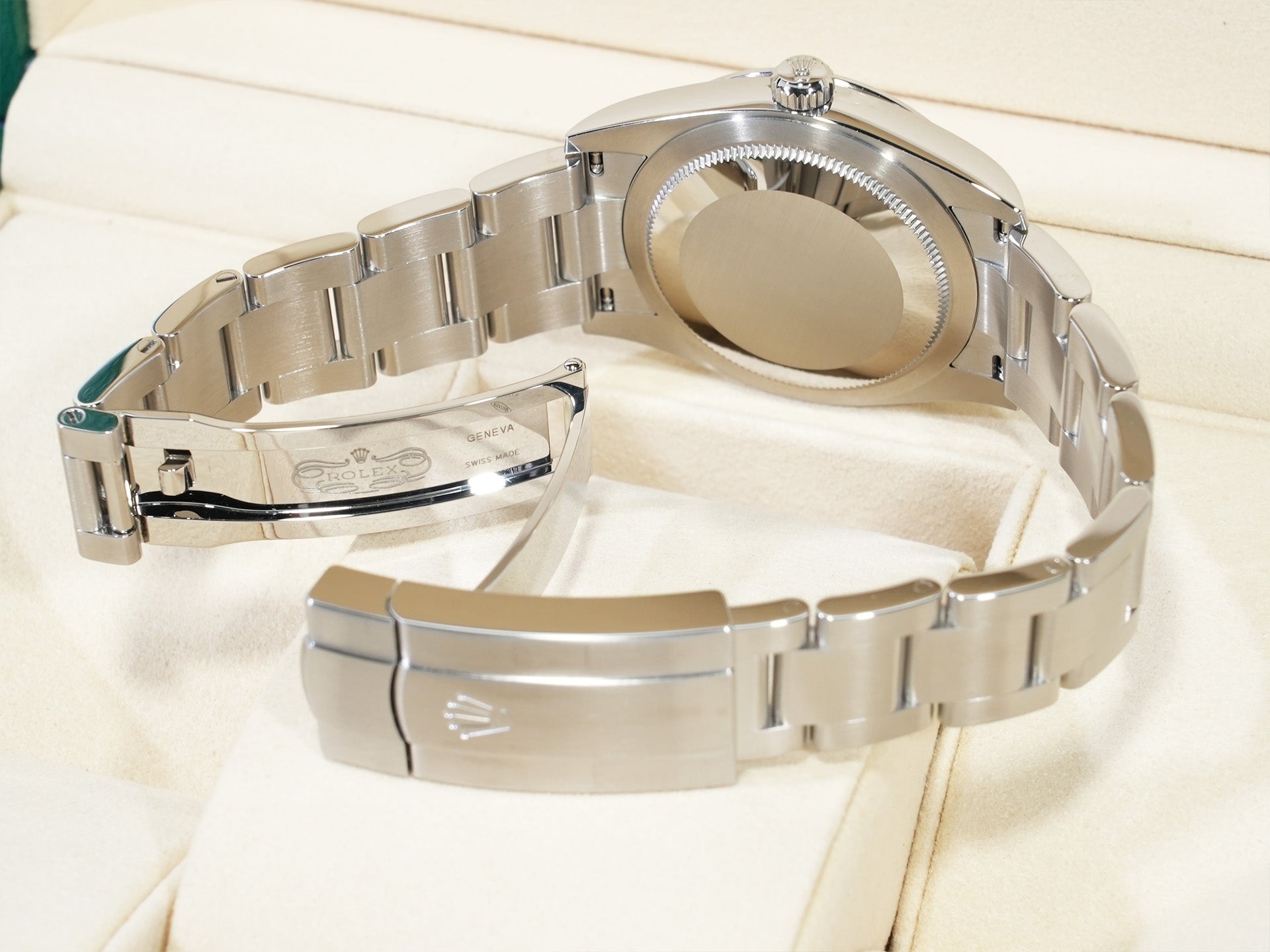 ロレックス オイスターパーペチュアル34 Ref.124200 ステンレススチール シルバー文字盤 未使用 e55i5ij7