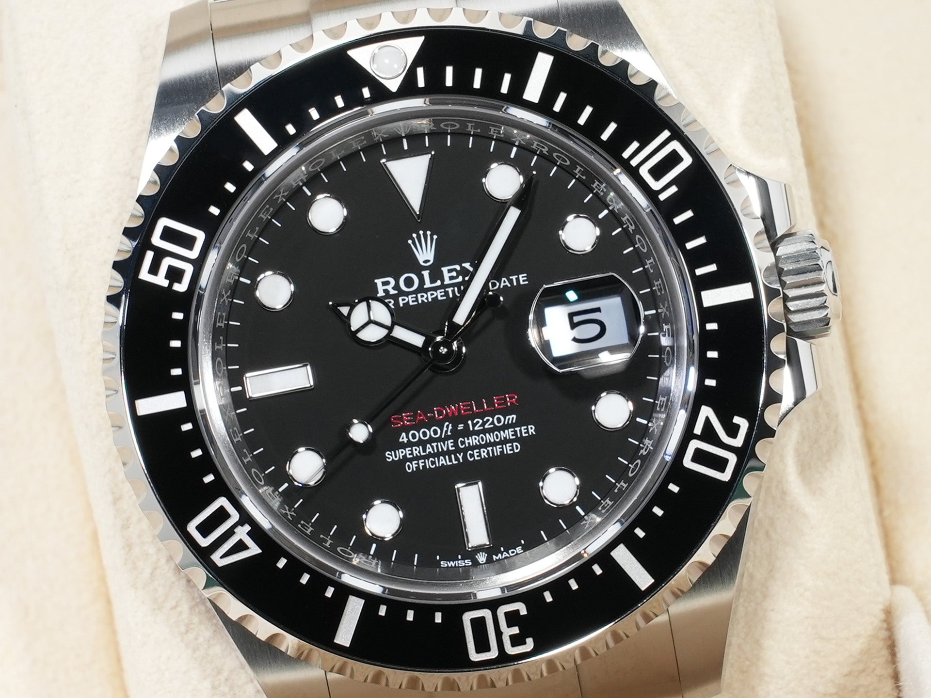 ロレックス シードゥエラー Ref.126600 ステンレススチール ブラック文字盤 未使用 4ycr5k5r