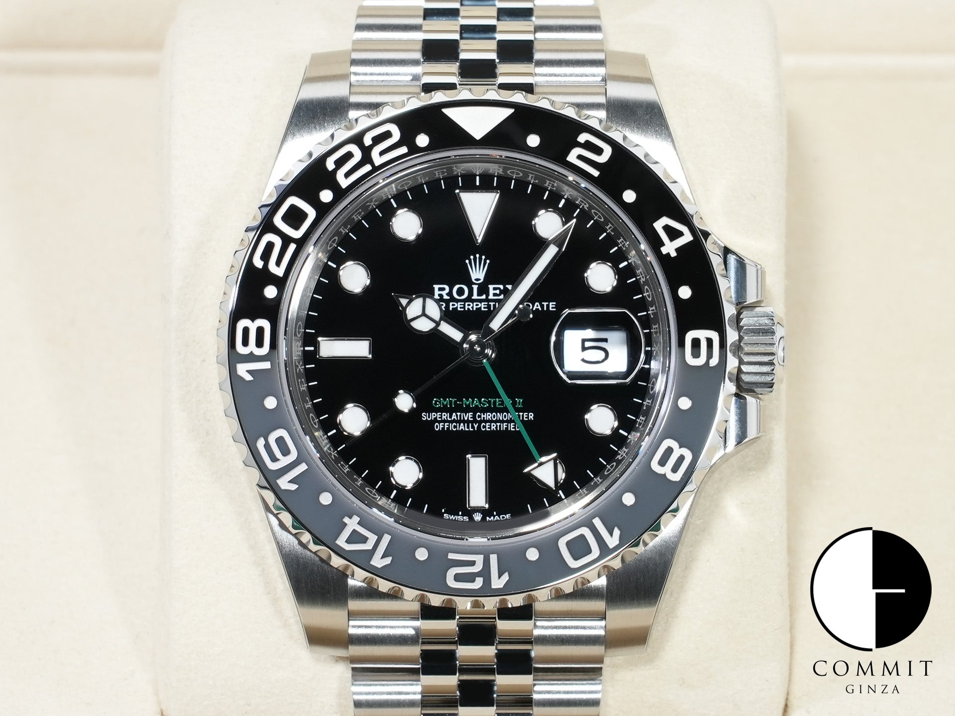 ロレックス GMTマスターII Ref.126710GRNR ステンレススチール ブラック文字盤 ジュビリーブレスレット 未使用 y2226pfn
