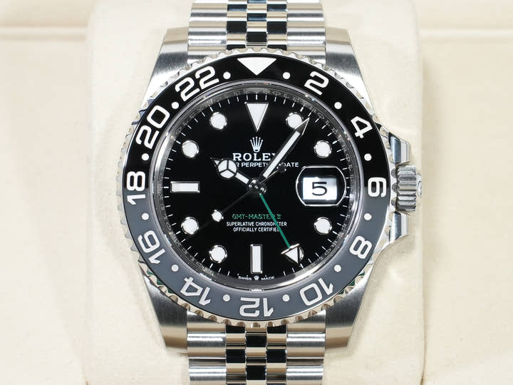 ロレックス GMTマスターII Ref.126710GRNR ステンレススチール ブラック文字盤 ジュビリーブレスレット 未使用 y2226pfn