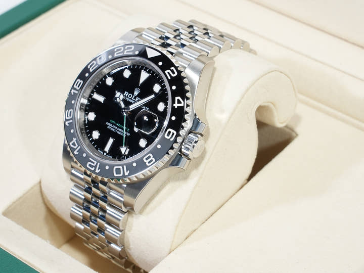 ロレックス GMTマスターII Ref.126710GRNR ステンレススチール ブラック文字盤 ジュビリーブレスレット 未使用 y2226pfn