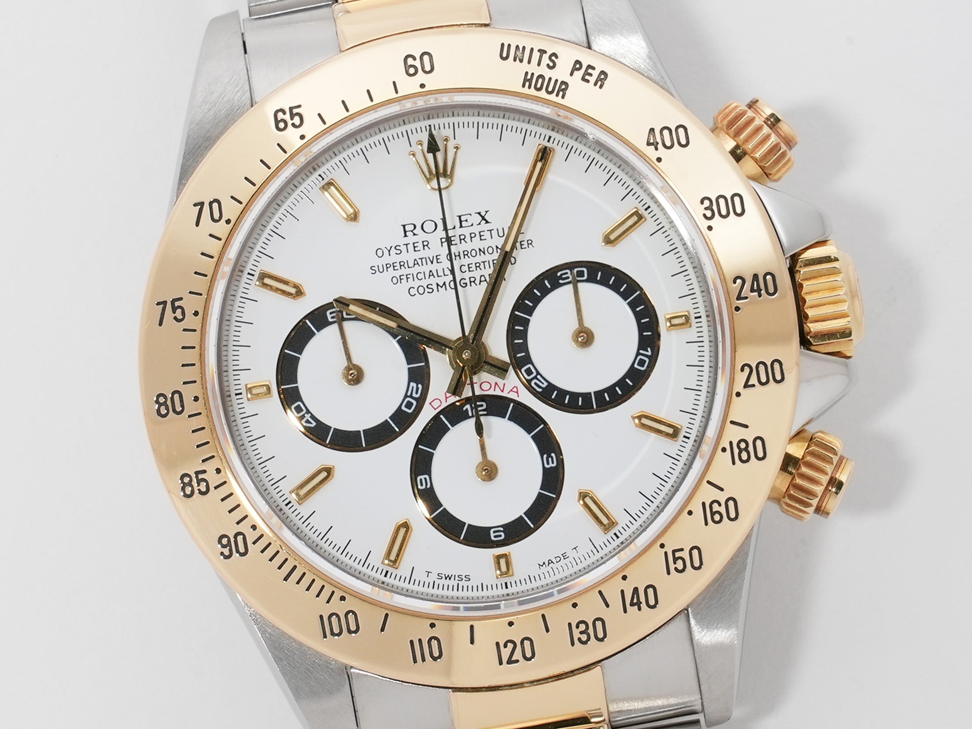 ロレックス デイトナ エルプリメロ Ref.16523 ステンレススチール/イエローゴールド ホワイト文字盤 中古 qpstgqqg
