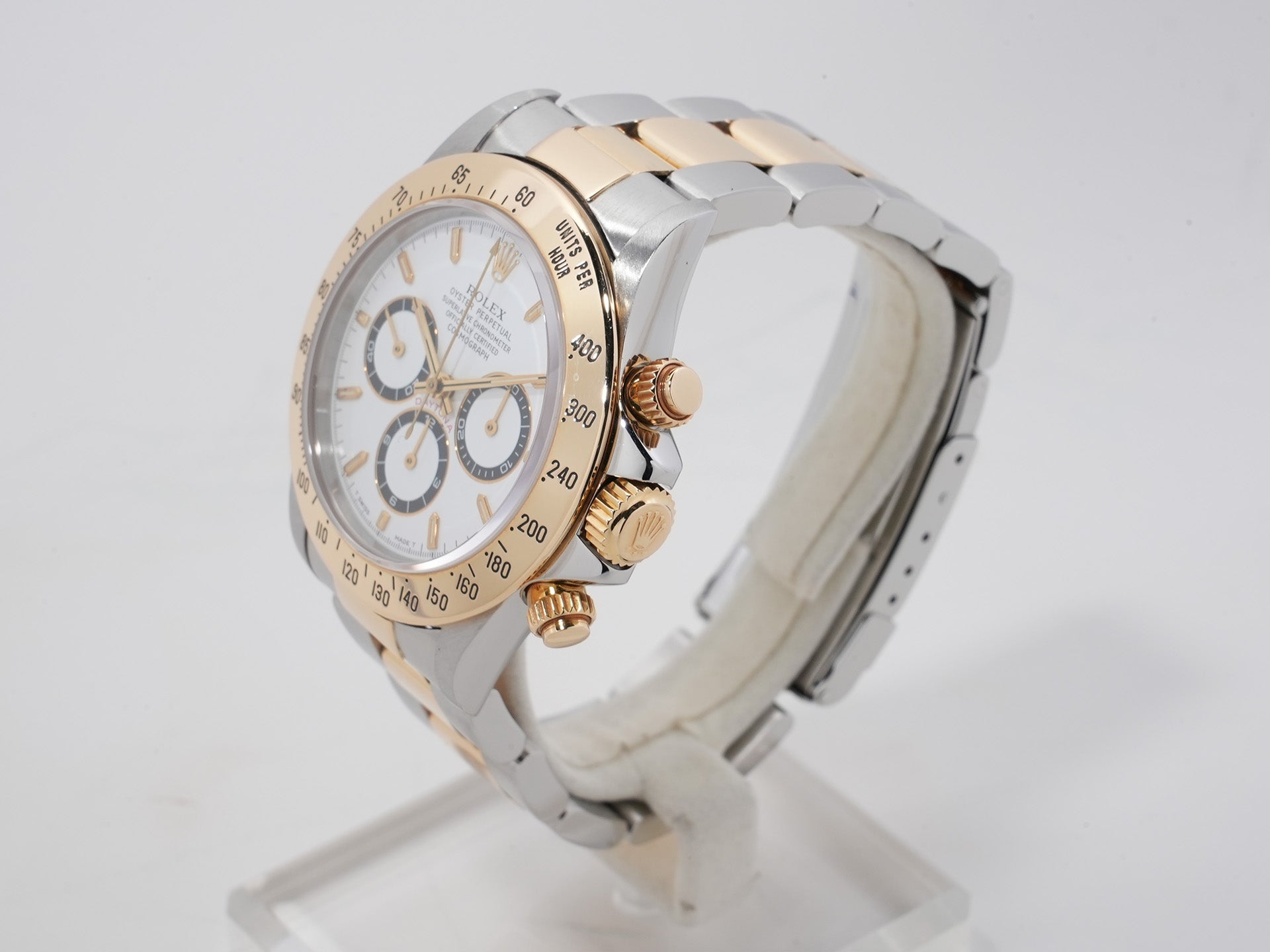 ロレックス デイトナ エルプリメロ Ref.16523 ステンレススチール/イエローゴールド ホワイト文字盤 中古 qpstgqqg