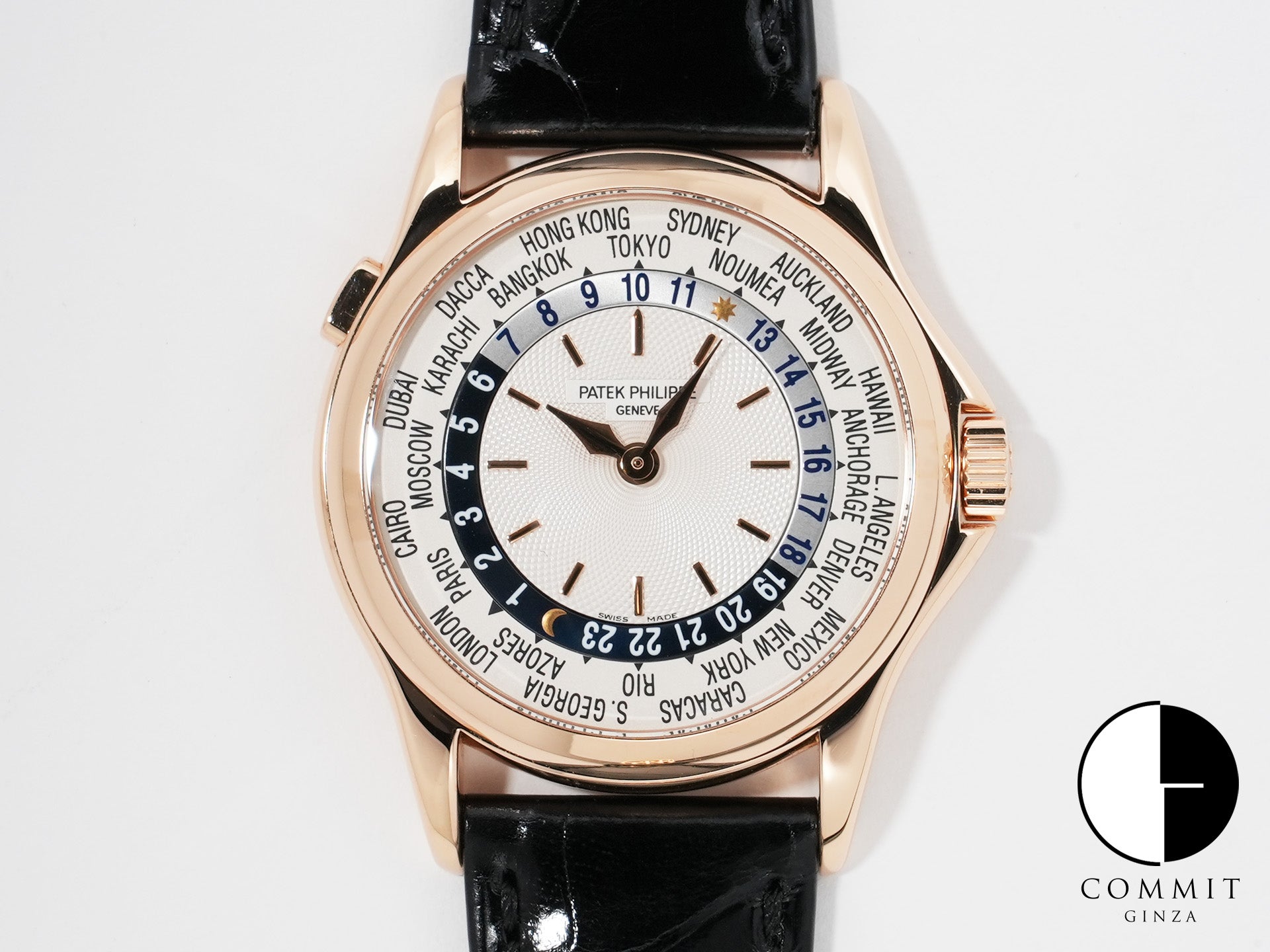 パテックフィリップ コンプリケーション ワールドタイム Ref.5110R-001 ローズゴールド シルバー文字盤 中古 xnhfvpba