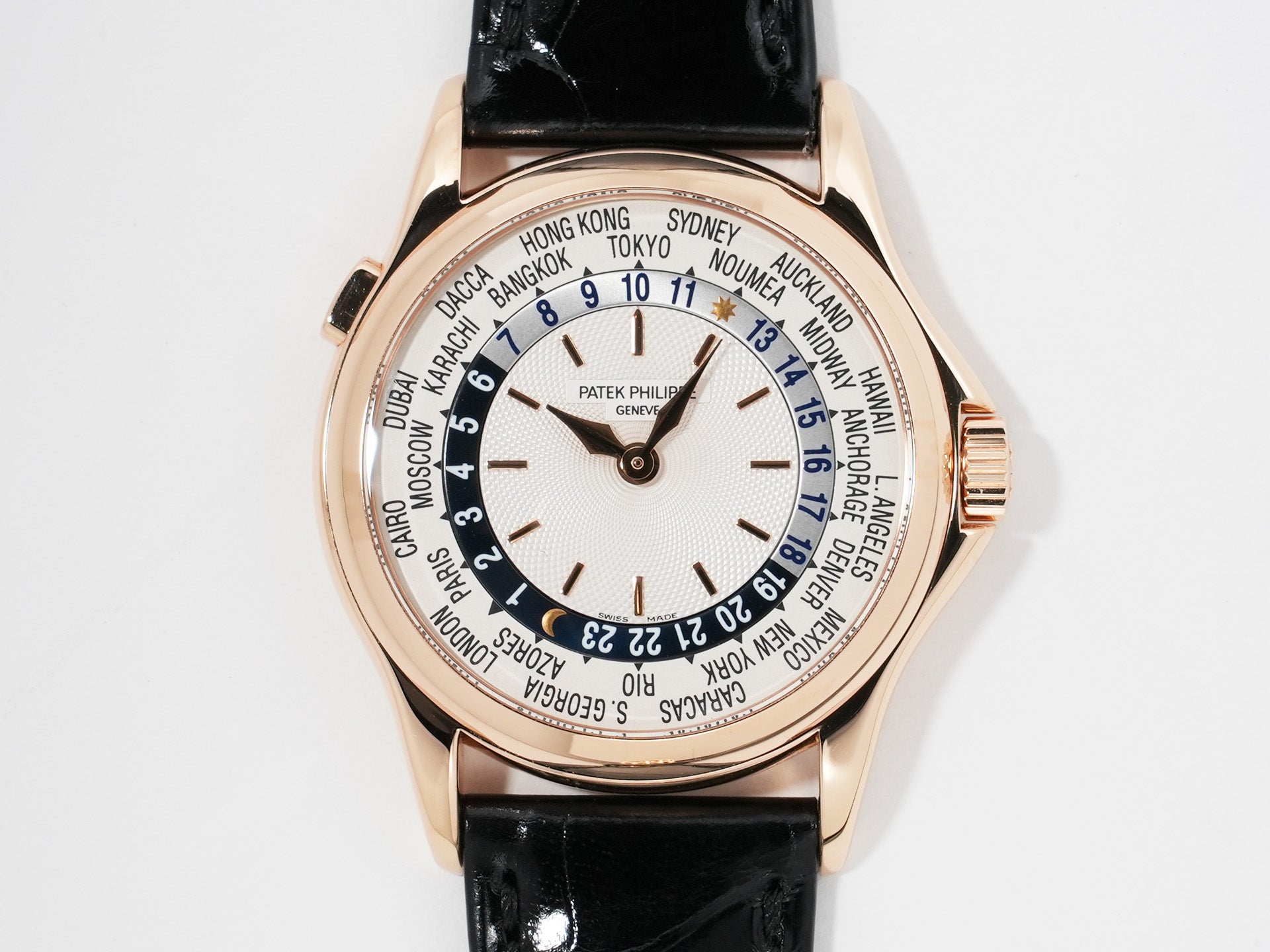 パテックフィリップ コンプリケーション ワールドタイム Ref.5110R-001 ローズゴールド シルバー文字盤 中古 xnhfvpba