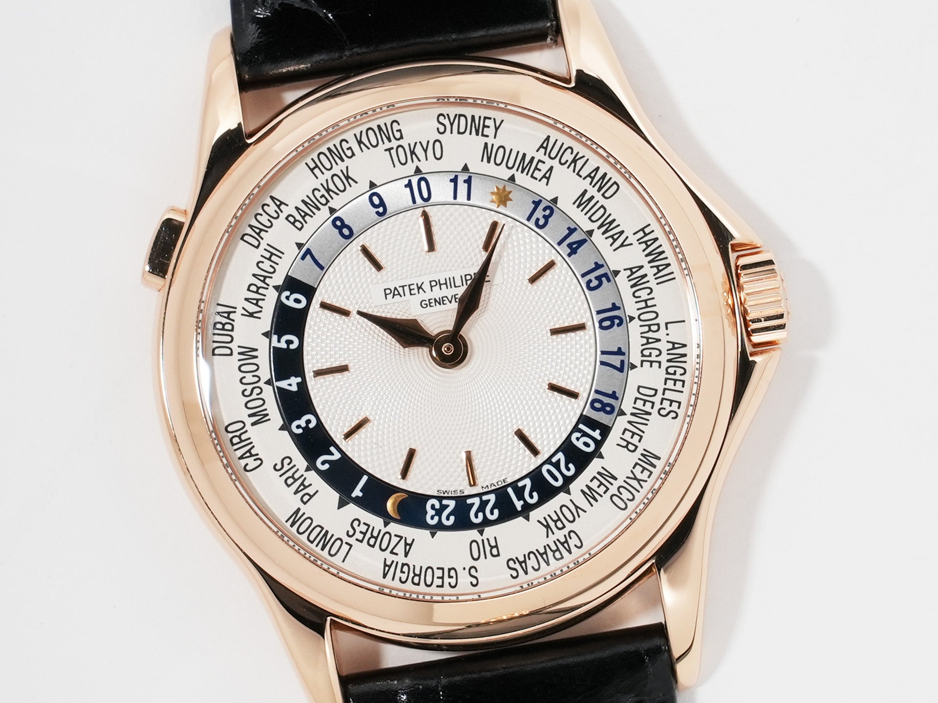 パテックフィリップ コンプリケーション ワールドタイム Ref.5110R-001 ローズゴールド シルバー文字盤 中古 xnhfvpba