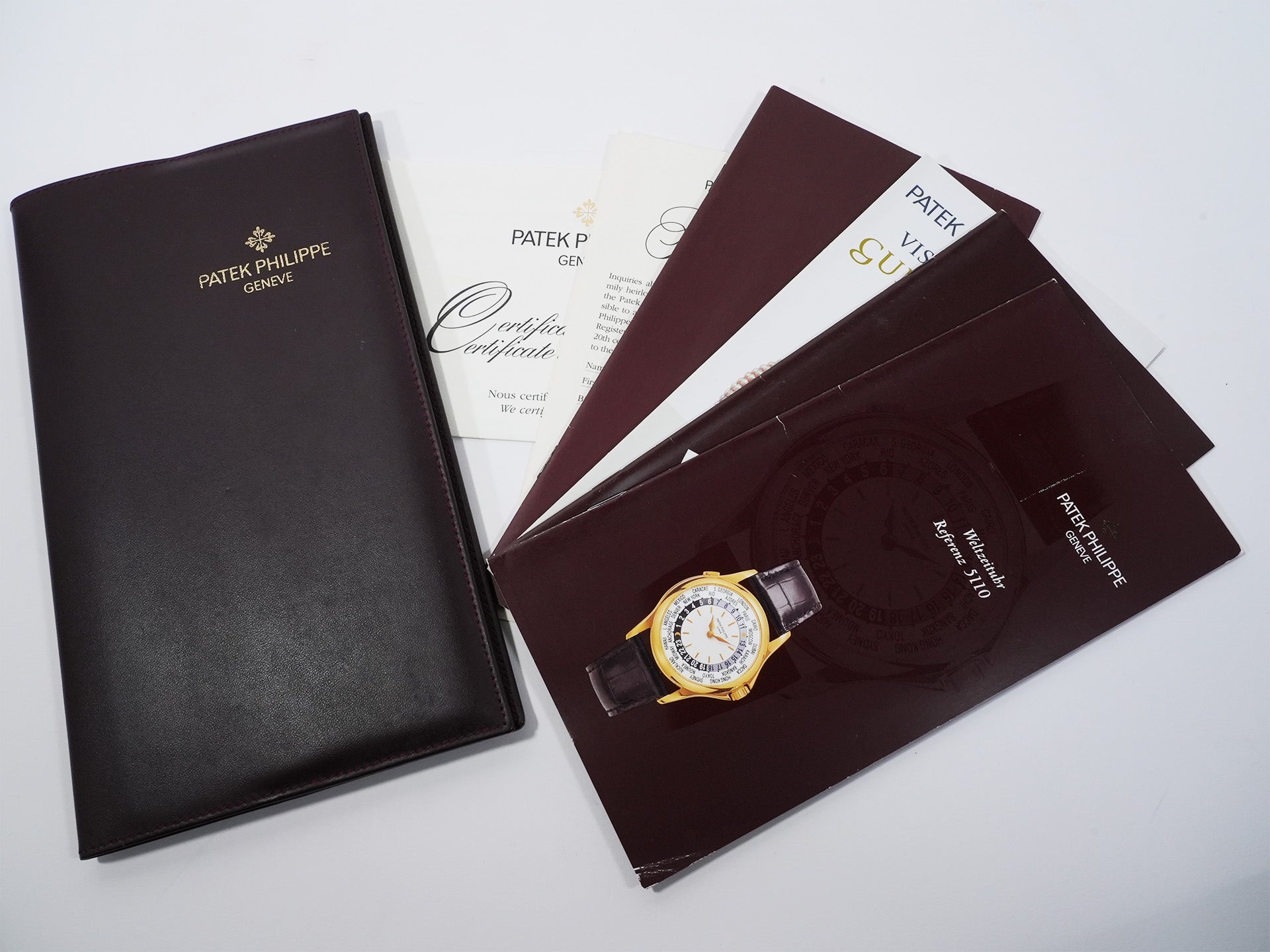 パテックフィリップ コンプリケーション ワールドタイム Ref.5110R-001 ローズゴールド シルバー文字盤 中古 xnhfvpba